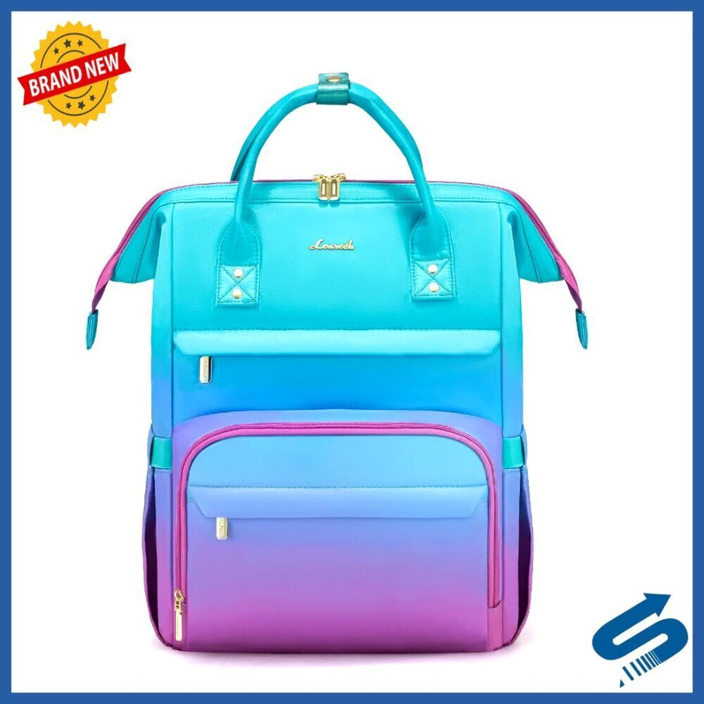 Gradient Laptop Backpack Waterproof Anti-Theft Travel Work College Chic Stylish